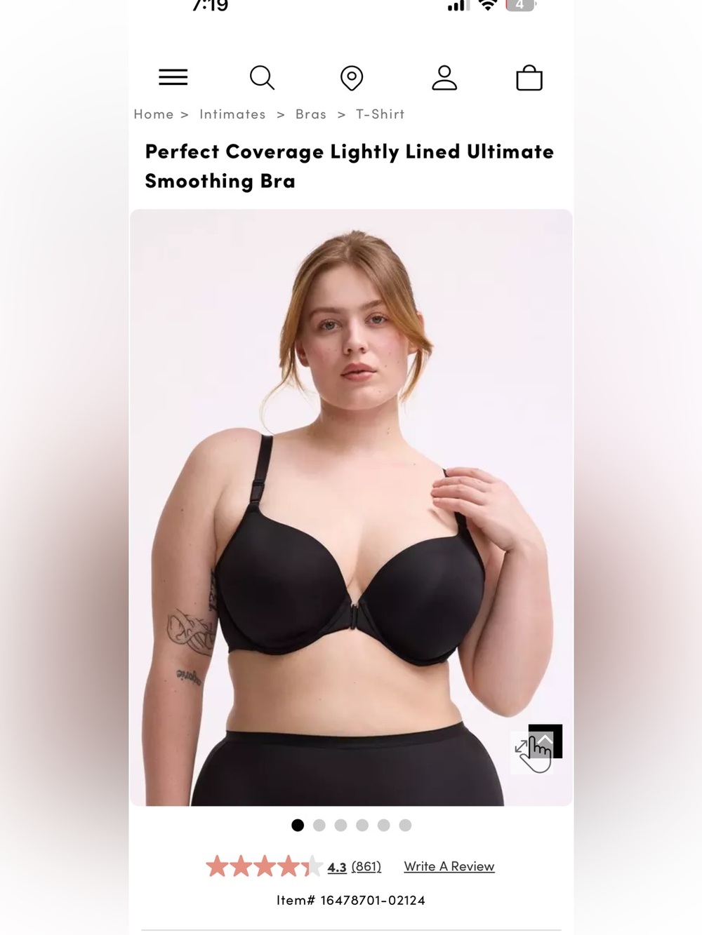torrid Black Everyday Smooth T-Shirt Bra